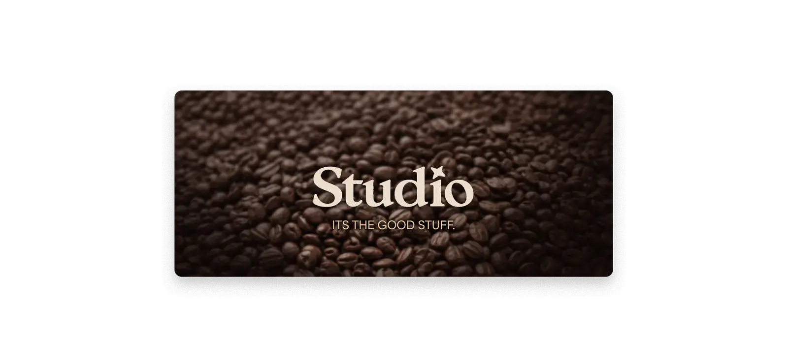 Studio coffee brand presentation
